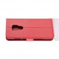 Флип чехол книжка с кошельком подставкой отделениями для карт и магнитной застежкой для Huawei Mate 20 Красный