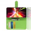 Флип чехол книжка с кошельком подставкой отделениями для карт и магнитной застежкой для Huawei Mate 20 Lite	 Зеленый