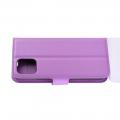 Флип чехол книжка с кошельком подставкой отделениями для карт и магнитной застежкой для iPhone 11 Pro Max Фиолетовый