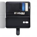 Флип чехол книжка с кошельком подставкой отделениями для карт и магнитной застежкой для Nokia 3.2 Черный