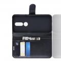 Флип чехол книжка с кошельком подставкой отделениями для карт и магнитной застежкой для Nokia 4.2 Черный
