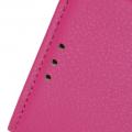 Флип чехол книжка с кошельком подставкой отделениями для карт и магнитной застежкой для Sony Xperia 2 Розовый