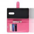 Флип чехол книжка с кошельком подставкой отделениями для карт и магнитной застежкой для Sony Xperia 1 Розовый