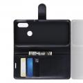 Флип чехол книжка с кошельком подставкой отделениями для карт и магнитной застежкой для Xiaomi Redmi 7 Черный