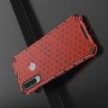 Honeycomb Противоударный Защитный Силиконовый Чехол для Телефона TPU для Huawei Y6p Красный