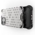 Honeycomb Противоударный Защитный Силиконовый Чехол для Телефона TPU для iPhone 12 mini Белый