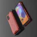 Honeycomb Противоударный Защитный Силиконовый Чехол для Телефона TPU для Samsung Galaxy A31 Красный