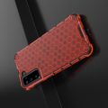 Honeycomb Противоударный Защитный Силиконовый Чехол для Телефона TPU для Samsung Galaxy S21 Красный