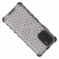 Honeycomb Противоударный Защитный Силиконовый Чехол для Телефона TPU для Xiaomi POCO F3 Серый
