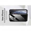 IPAKY Противоударный прозрачный пластиковый кейс с силиконовым бампером для iPhone 11 Черный