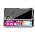 IPAKY Противоударный прозрачный пластиковый кейс с силиконовым бампером для iPhone XR Серый