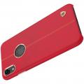 Кейс накладка NILLKIN Englon искусственно кожаный чехол для iPhone XR Красный