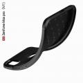Litchi Grain Leather Силиконовый Накладка Чехол для Asus Zenfone Max Pro M1 ZB602KL с Текстурой Кожа Черный