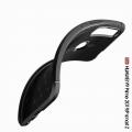 Litchi Grain Leather Силиконовый Накладка Чехол для Huawei P Smart Z с Текстурой Кожа Черный