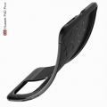 Litchi Grain Leather Силиконовый Накладка Чехол для Huawei P40 Pro+ / Pro Plus с Текстурой Кожа Черный