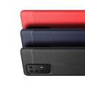 Litchi Grain Leather Силиконовый Накладка Чехол для Huawei P40 Pro с Текстурой Кожа Красный