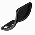 Litchi Grain Leather Силиконовый Накладка Чехол для iPhone XS Max с Текстурой Кожа Черный