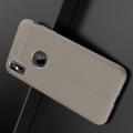 Litchi Grain Leather Силиконовый Накладка Чехол для iPhone XS Max с Текстурой Кожа Серый