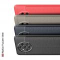 Litchi Grain Leather Силиконовый Накладка Чехол для Nokia 9 PureView с Текстурой Кожа Синий