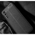 Litchi Grain Leather Силиконовый Накладка Чехол для OnePlus NORD с Текстурой Кожа Черный