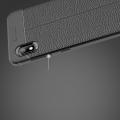 Litchi Grain Leather Силиконовый Накладка Чехол для Samsung Galaxy A10 с Текстурой Кожа Коралловый