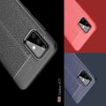 Litchi Grain Leather Силиконовый Накладка Чехол для Samsung Galaxy A71 с Текстурой Кожа Красный