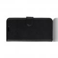 Litchi Grain Leather Силиконовый Накладка Чехол для Sony Xperia 20 с Текстурой Кожа Черный