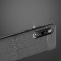Litchi Grain Leather Силиконовый Накладка Чехол для Xiaomi Mi 9 с Текстурой Кожа Коралловый