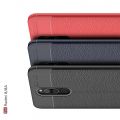 Litchi Grain Leather Силиконовый Накладка Чехол для Xiaomi Redmi 8A / Redmi 8 с Текстурой Кожа Черный