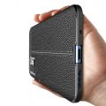 Litchi Grain Leather Силиконовый Накладка Чехол для Xiaomi Redmi Note 10T / POCO M3 PRO с Текстурой Кожа Черный