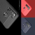 Litchi Grain Leather Силиконовый Накладка Чехол для Xiaomi Redmi Note 8 с Текстурой Кожа Черный