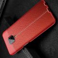 Litchi Grain Leather Силиконовый Накладка Чехол для Xiaomi Redmi Note 9 Pro с Текстурой Кожа Красный