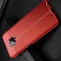 Litchi Grain Leather Силиконовый Накладка Чехол для Xiaomi Redmi Note 9 Pro с Текстурой Кожа Красный