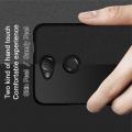 Матовый Пластиковый IMAK Finger чехол для Sony Xperia XA2 С Держателем Кольцом Подставкой Черный + Защитная пленка для экрана