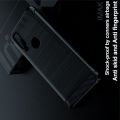 Матовый Силиконовый IMAK Vega Карбоновая Текстура Чехол c Противоударными Углами для Motorola One Action черный
