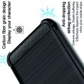 Матовый Силиконовый IMAK Vega Карбоновая Текстура Чехол c Противоударными Углами для Samsung Galaxy A20s черный