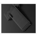 Матовый Силиконовый IMAK Vega Карбоновая Текстура Чехол c Противоударными Углами для Samsung Galaxy A70s черный