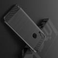 Матовый Силиконовый IMAK Vega Карбоновая Текстура Чехол c Противоударными Углами для Xiaomi Redmi 7 черный