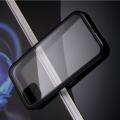Металлический Магнитный Чехол Бампер с Закаленным Стеклом iPhone 11 Pro Max Черный