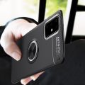 Металлический Магнитный Чехол Бампер с Закаленным Стеклом Samsung Galaxy S20 Черный