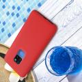 Мягкий матовый силиконовый бампер NILLKIN Flex чехол для Huawei Mate 20 Красный