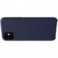Мягкий матовый силиконовый бампер NILLKIN Flex чехол для iPhone 11 Синий
