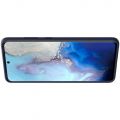 Мягкий матовый силиконовый бампер NILLKIN Flex чехол для Samsung Galaxy S20 Ultra Синий