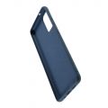 Мягкий силиконовый чехол для Samsung Galaxy S20 Plus с подкладкой из микрофибры Синий