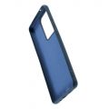 Мягкий силиконовый чехол для Samsung Galaxy S20 Ultra с подкладкой из микрофибры Синий
