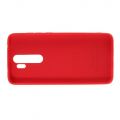 Мягкий силиконовый чехол для Xiaomi Redmi Note 8 Pro с подкладкой из микрофибры Красный