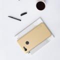 Пластиковый нескользящий NILLKIN Frosted кейс чехол для Google Pixel 3 Золотой + защитная пленка
