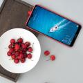 Пластиковый нескользящий NILLKIN Frosted кейс чехол для Huawei Y7 / Y7 Pro 2019 Красный + подставка