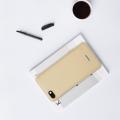 Пластиковый нескользящий NILLKIN Frosted кейс чехол для Xiaomi Redmi 6A Золотой + защитная пленка