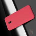 Пластиковый нескользящий NILLKIN Frosted кейс чехол для Xiaomi Redmi 8A Красный + подставка